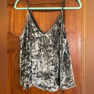 American Eagle Velvet tank top, size L